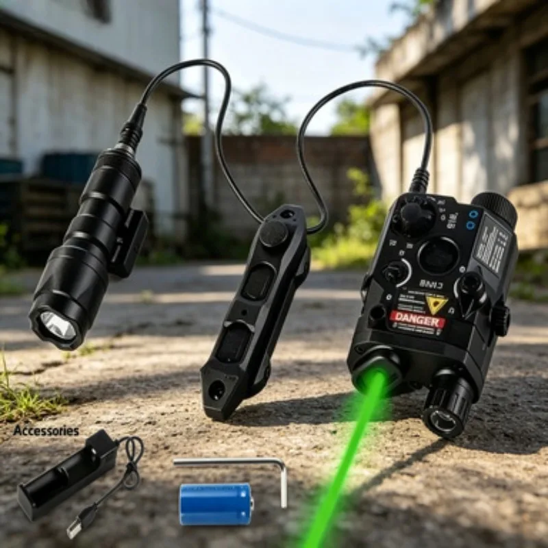 Long Time Continuous Illumination Adjustable Light Angle PEQ15 Red Green Sight Complete Lamp Combination Continuous Parts