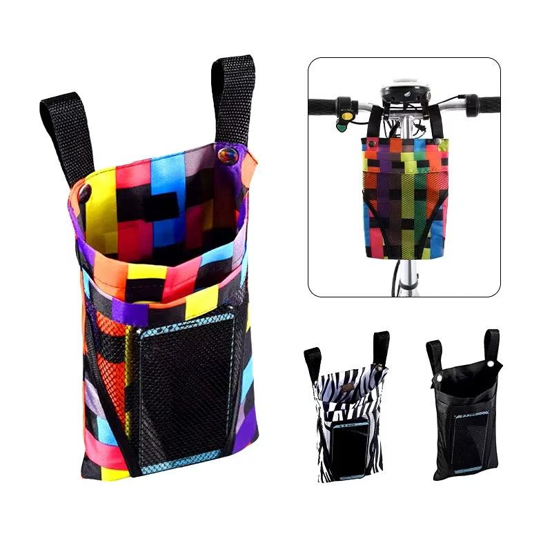 

Bike Basket Large Capacity Storage Multi-Purpose Cycling Carryings Holder Detachable Pouch Waterproof Front Basket For Scooters