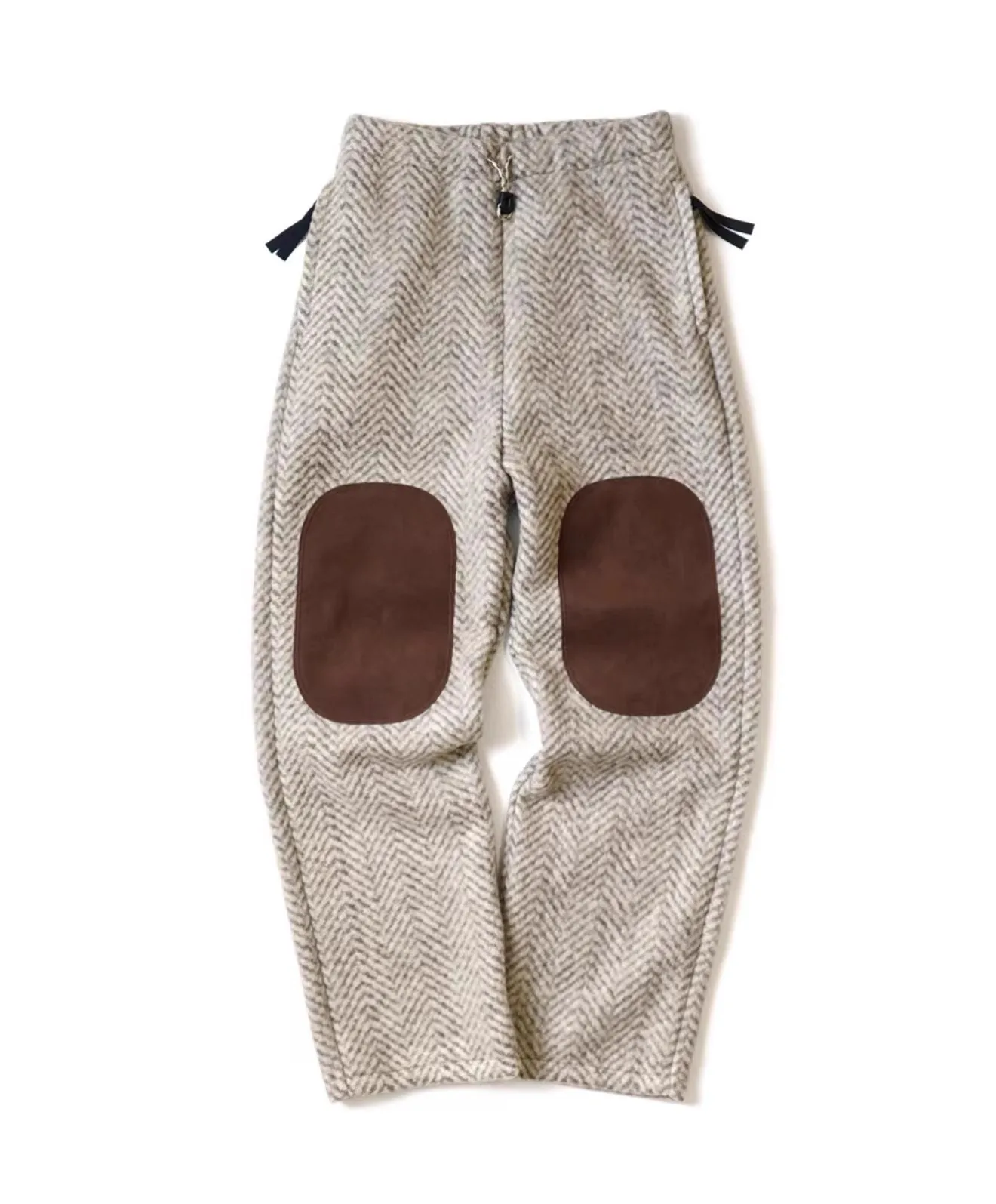 

2023 KAPITAL warm fleece fleece patch loose elastic casual pants KZ02