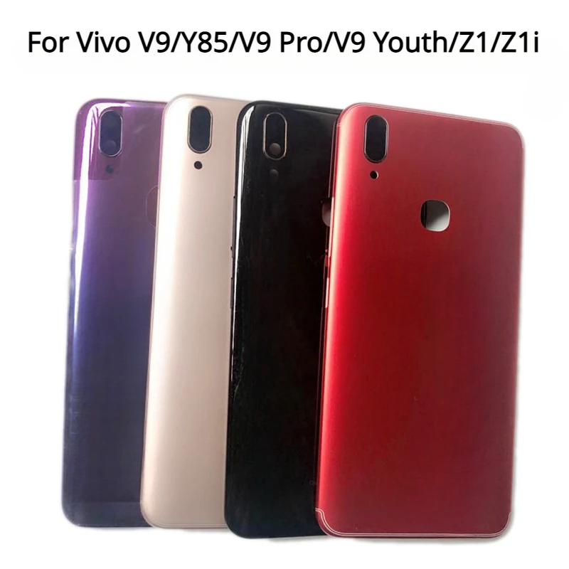 Back Cover For Vivo V9 Y85 Y85A V9 Pro V9 Youth Battery Cover Rear Door Housing Case For vivo Z1 Z1i Parts with Camera lens