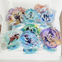 Anime Figure Scaramouche Barbatos Cyno Xiao Kaeya Acrylic Stand Model Plate Desk Decor Standing Sign Fans Gifts