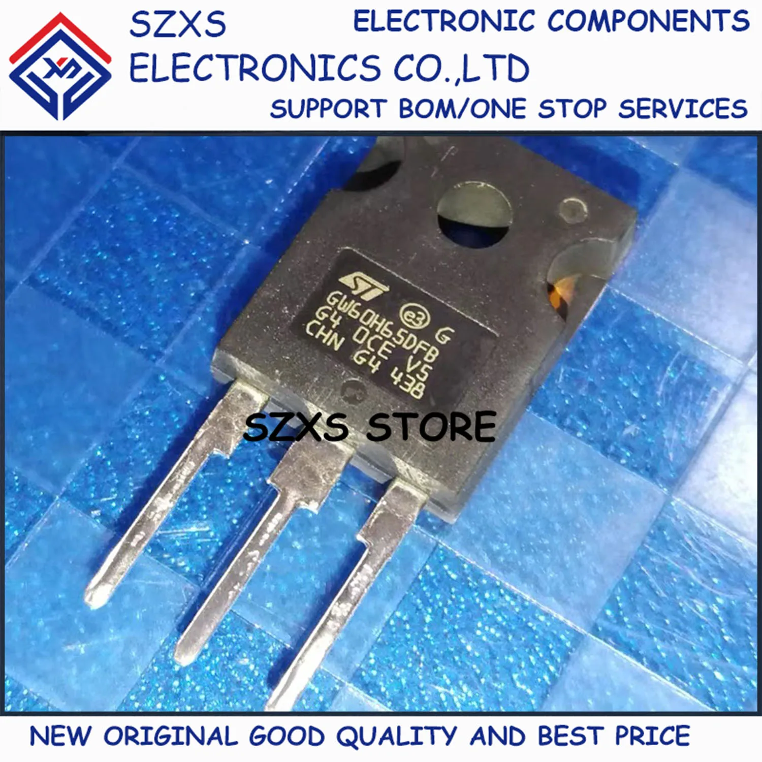 

New Original 10Pcs STGW60H65DFB GW60H65DFB TO-247 650V 60A IGBT Field-Effect Transistor In Stock Good Quality