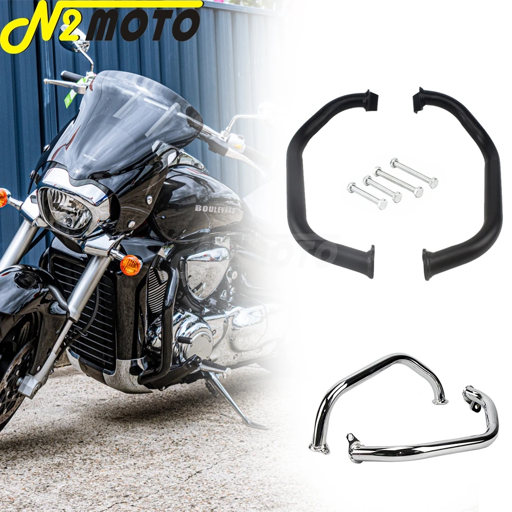 

Motorcycle Crash Bar 1-1/4" Tube 32mm Frame Engine Guard Highway Bars Bumper Protection for Suzuki Boulevard M109R 2006-2017