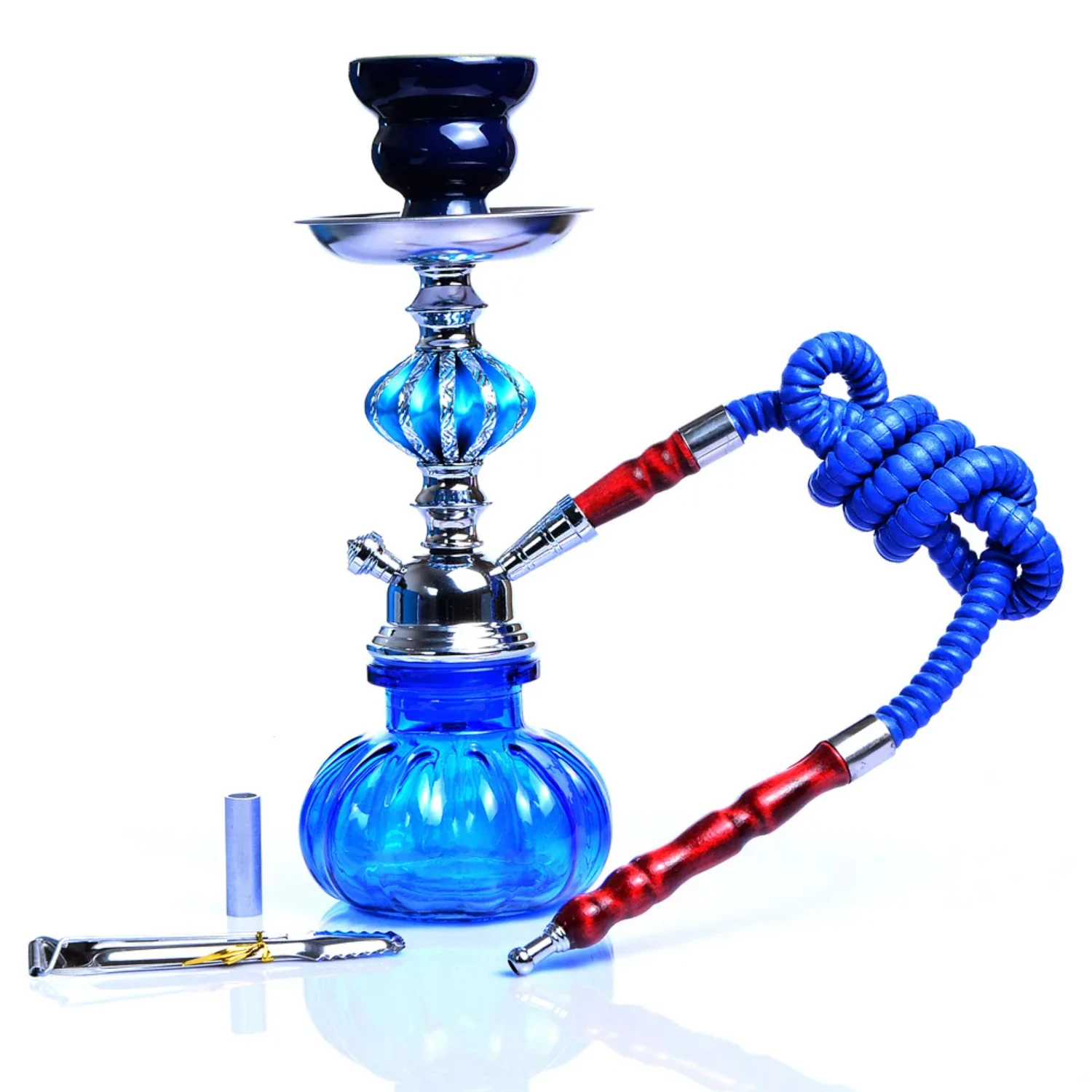 Portable Travel Hookah Small Shisha Pipe Set Narguile Chicha Pipa with Hose Bowl Tongs Charcoal Tray Smoke  Accessories