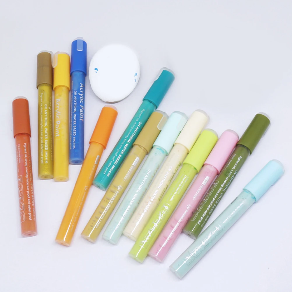 

12 шт. маркеры для акварельных красок для проектов «сделай сам», легко держать и носить для дома и школы, ручки для рисования для скрапбукинга