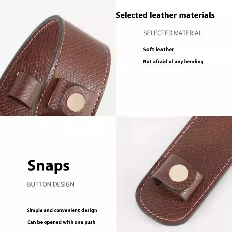 انفصال الجلود حزام الكتف وسادة استبدال غطاء تخفيف الضغط ل LONGCHAMP S/M/L حمل حقيبة يد محفظة #4