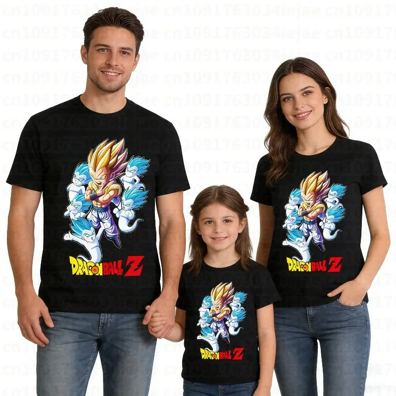 2026 Sommer Dragon Ball 100% Baumwolle Bedrucktes T-Shirt für Herren – Neu, Anime-Print, Bequem und Atmungsaktiv, Übergröße, Lässig, Locker