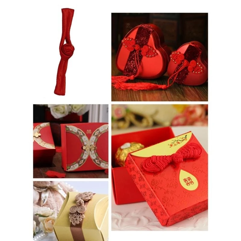 652F Chốt may Cheongsam Satins Nút đóng nút Handmade Phụ kiện