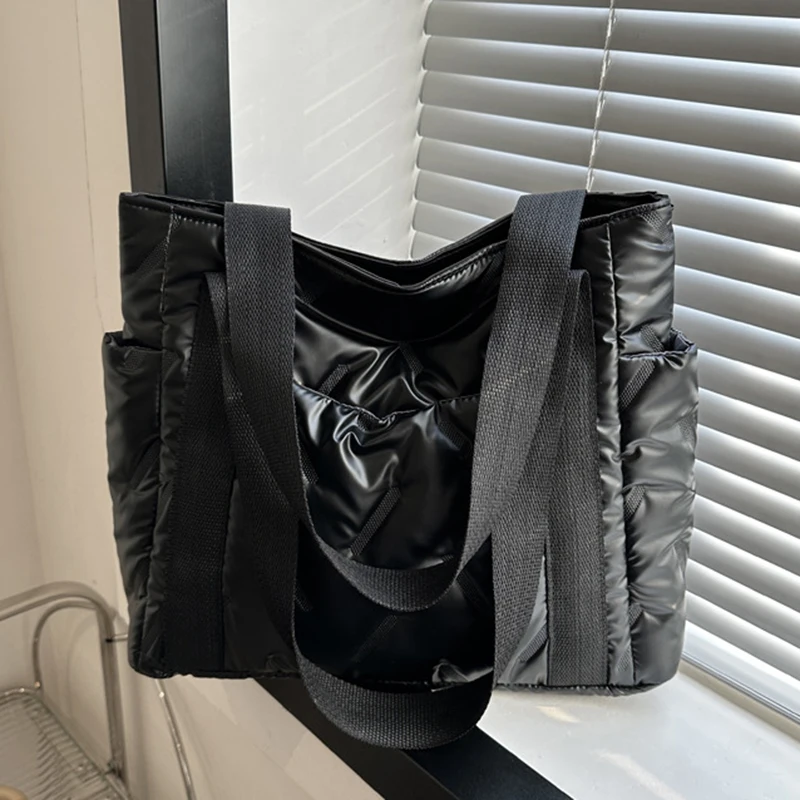 

New Fashion Handbags Women Soft Quilted Space Cotton Shoulder Bag Ladies Luxury Crossbody Bags Bolso Mujer Couple Bag Tote Bags
