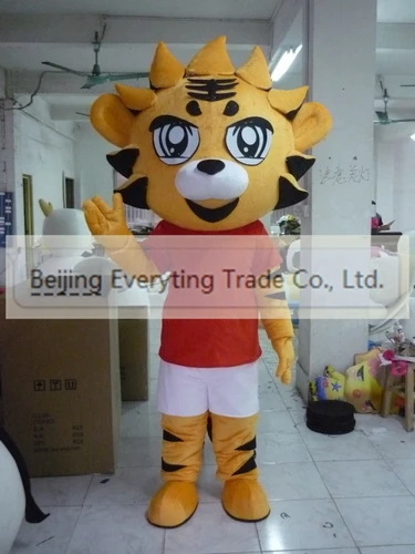 New Adult Hot Sale Foam Cute Tiger Cartoon Mascot Costume Plush Christmas Fancy Dress Halloween Mascot Costume