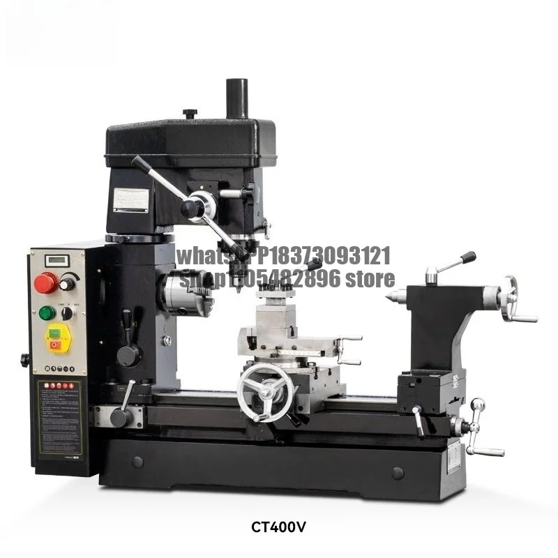 CT400 Multifunctional Tool Bench Lathe Turning Drilling and Milling Teaching Machine Tool Household