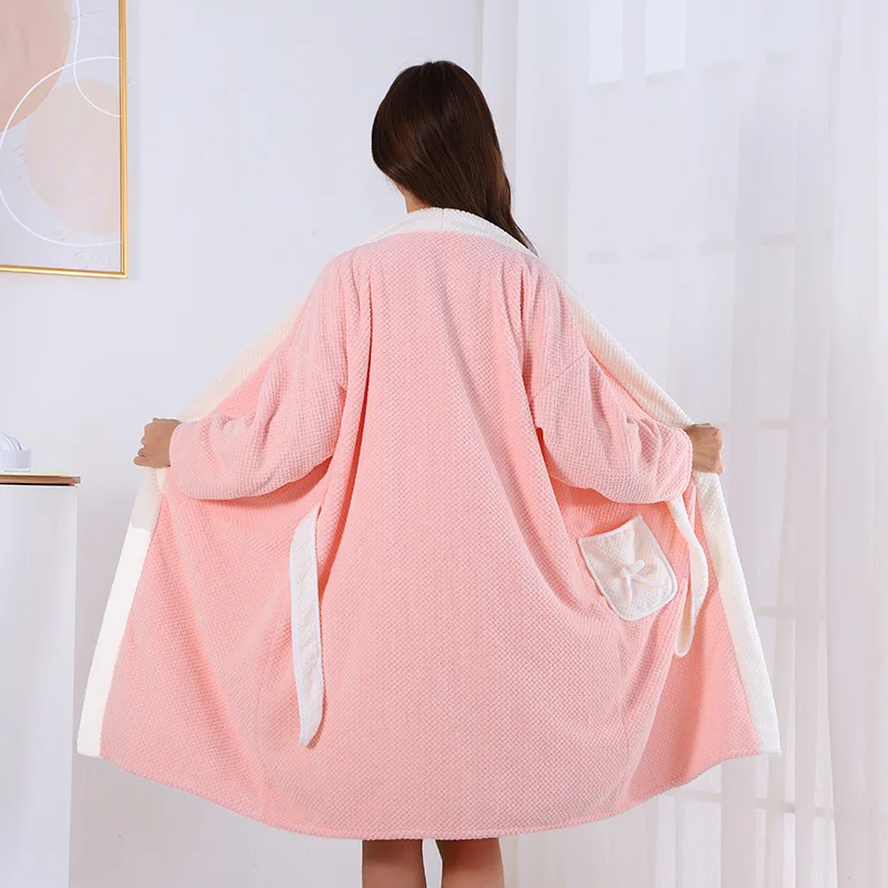 Couple style Large Bath Towels For Body Coral Velvet Bath Towels Fashion Wearable Fast Drying Beach Spa Bathrobes Bath Skirts