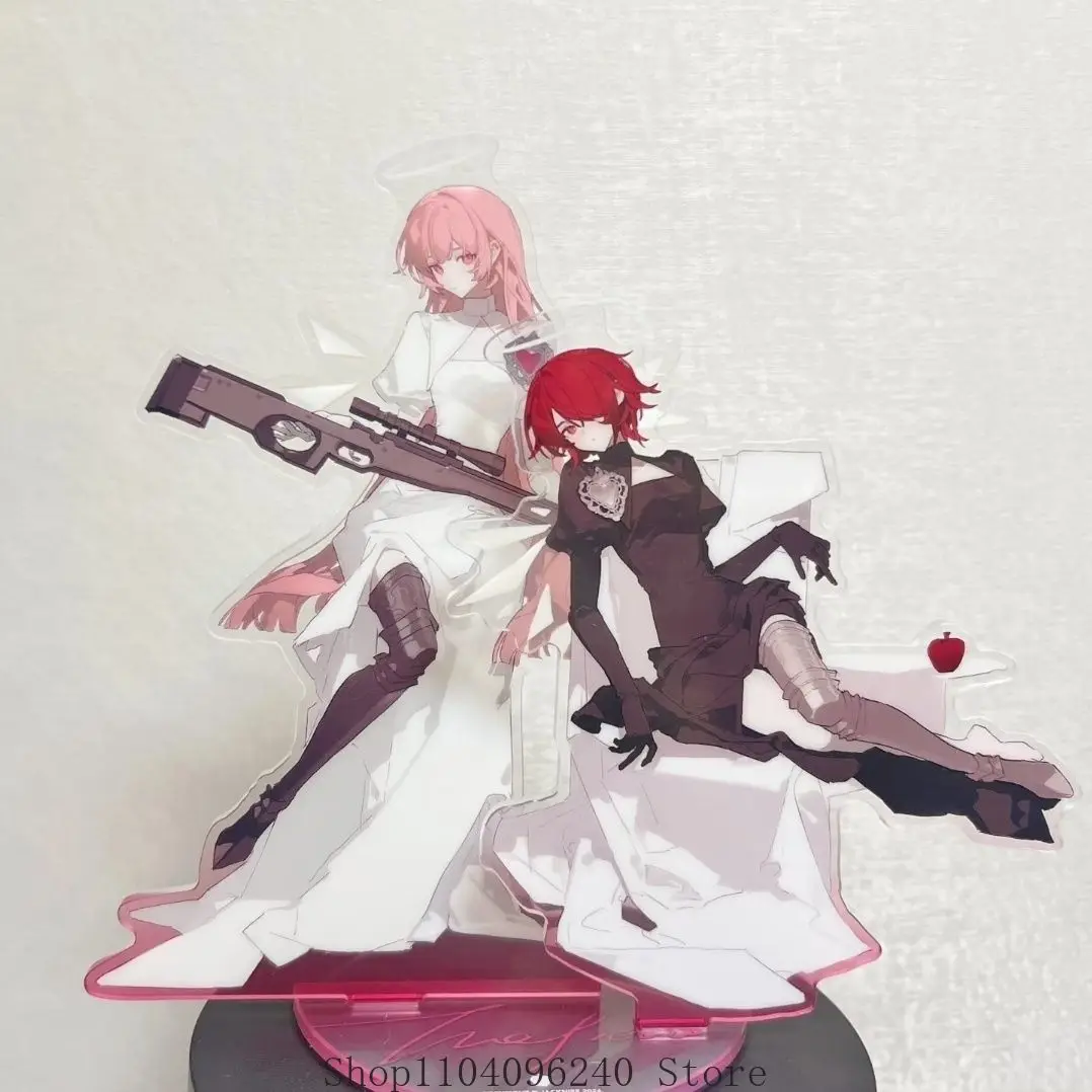 

Game Arknights Exusiai Cosplay Anime Figure Acrylic Stand Model Plate Desk Decor Standing Sign Fans Gift