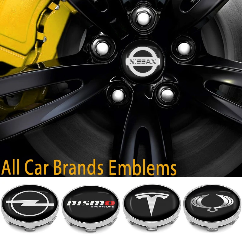 

4pcs 60mm Car Wheel Center Hub Cap Rim Cover Emblem Sticker For Nismo Nissan Juke Tiida Teana GTR 350Z 370Z 240SX Fairlady