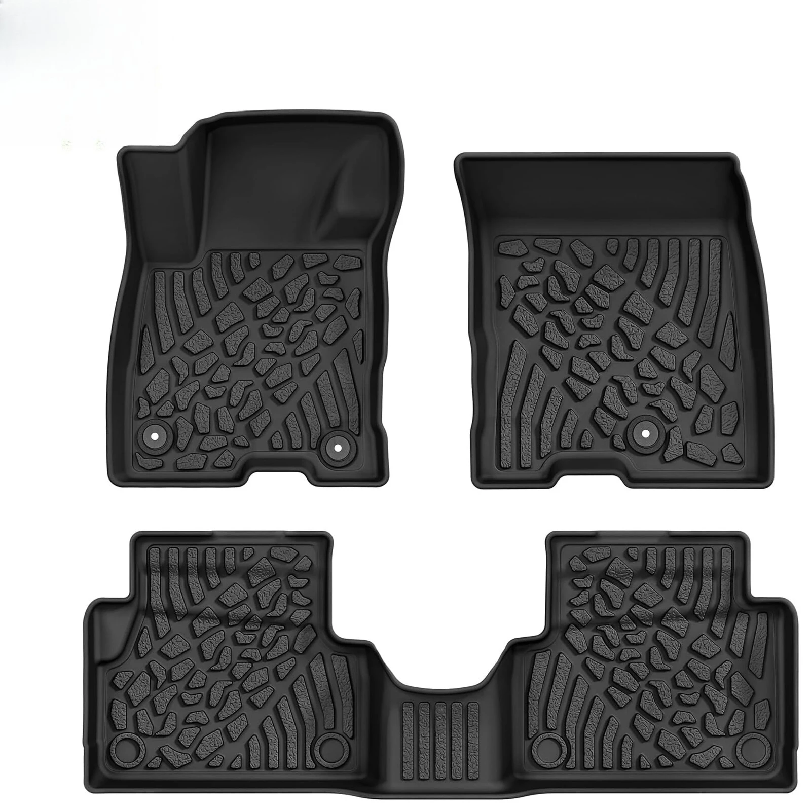 

3Pcs Floor Mats For 2022- 2025 Ford Maverick Hybrid All Weather TPE Floor Liners