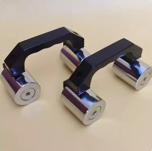 Two Wheels Cast Iron Material Compact Sports Floors Handle PVC Plastic Floor Construction Roller with OEM/ODM Support