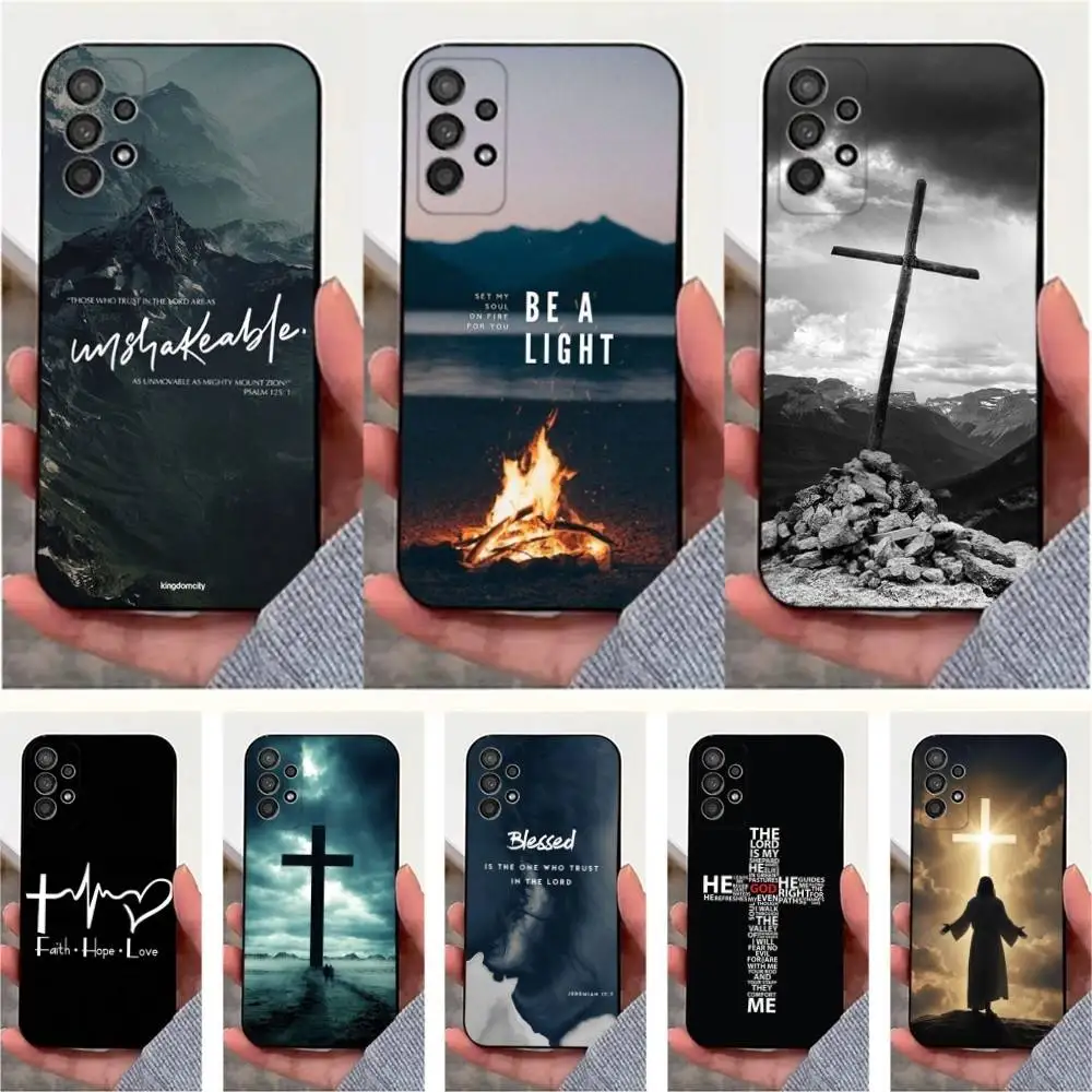 

Jesus Bible Christian Phone Case For Samsung S25,S24,S23,S22,S20,S21,S10,Ultra,Plus,Lite,FE,Soft Silicone Black Cover