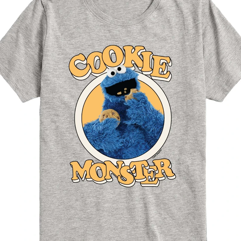 Sesame Street Sesame Street Colorful Group Adult Unisex T-Shirt Big Bird Cookie Monster T-Shirt Short Sleeve Graphic T-Shirt view 3