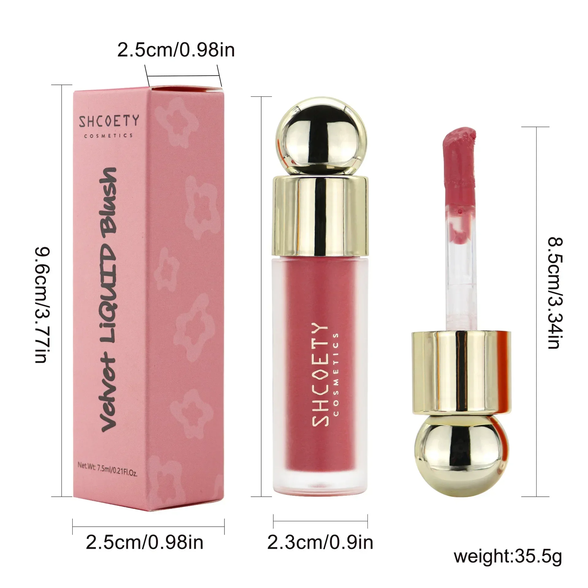 Liquid Blush Matte Eyeshadow Facial Pigment Lasting Powder Fender Beautiful Natural Cream Orange Peach Rare Blush Makeups