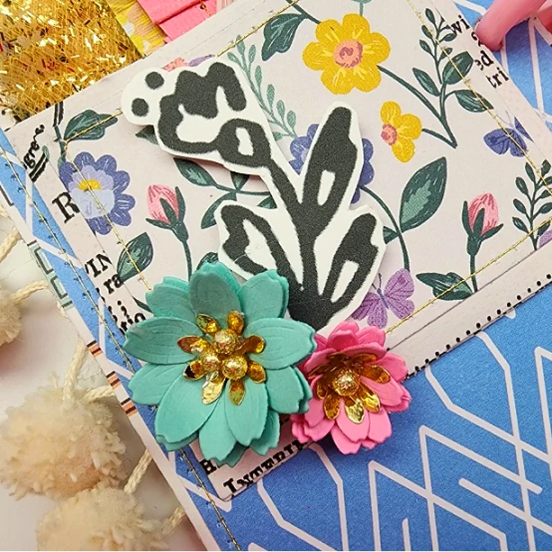 Kwiat Sakura wykrojniki do metalu dla majsterkowiczów Scrapbooking papierowe karty do albumu dekoracyjne rzemiosło wytłaczanie wykrojniki