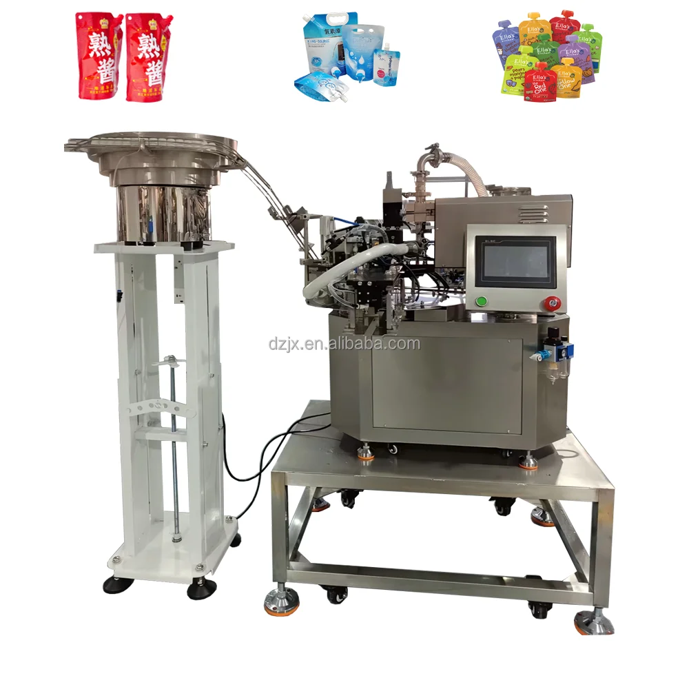 DZJX Automatic Spout Pouch Filler Stand-up Self-supporting Pouch Filling Machine