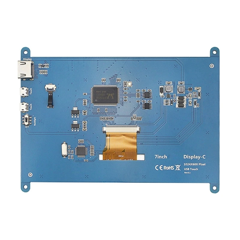 

7Inch Capacitive Touches Screen 1024x600 LCD Display for Various Small Computers