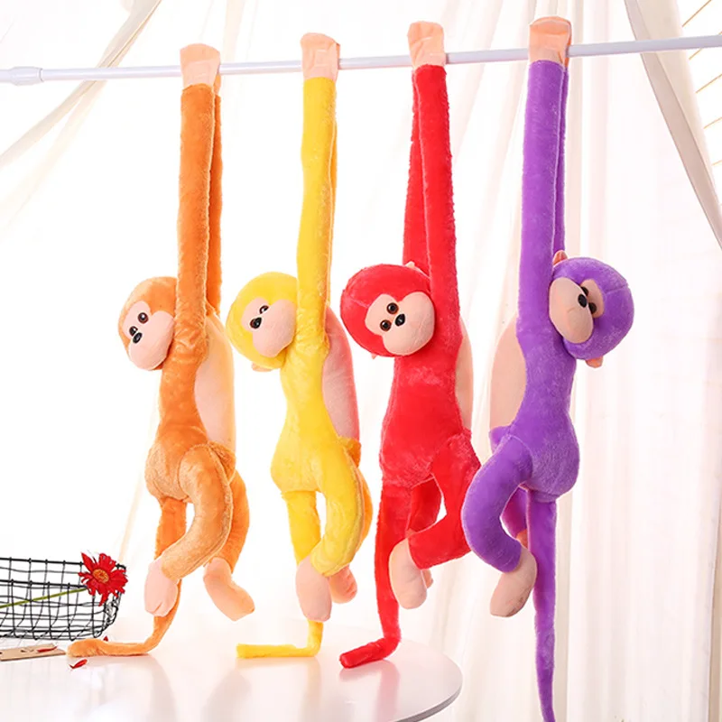 60cm Colorful Monkey Plus toys Long-armed Monkey Animal Stuffed Doll Pendant Home Decor Birthday Gift For Kids