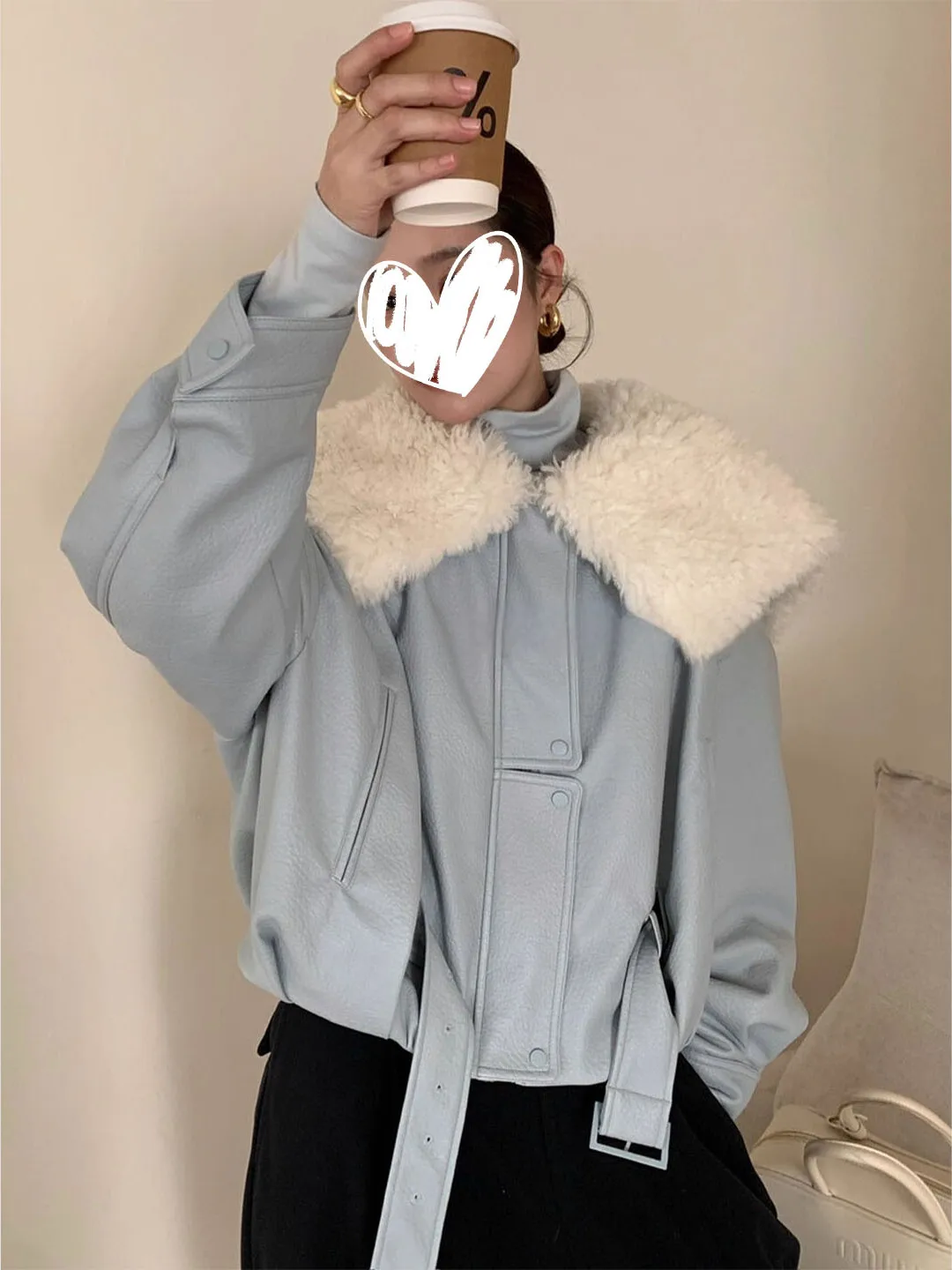 

Ч � Женская модная короткая хлопковая куртка в стиле N-Style с воротником-стойкой и меховой отделкой, повседневная универсальная модель для осени и зимы, новинка