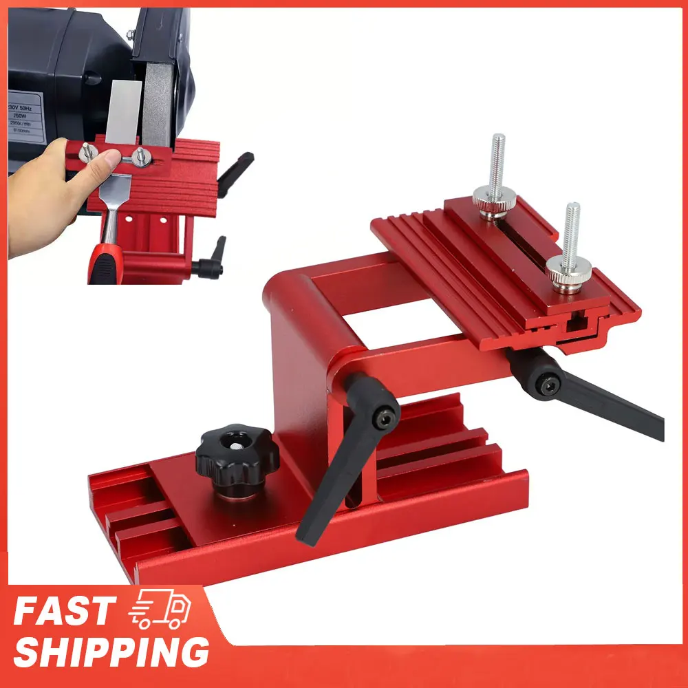 Gabarit d'affûtage d'outils en alliage d'aluminium réglable, gabarit d'affûtage d'outils en alliage d'aluminium pour ponceuse de meuleuse d'établi de 6 à 8 pouces