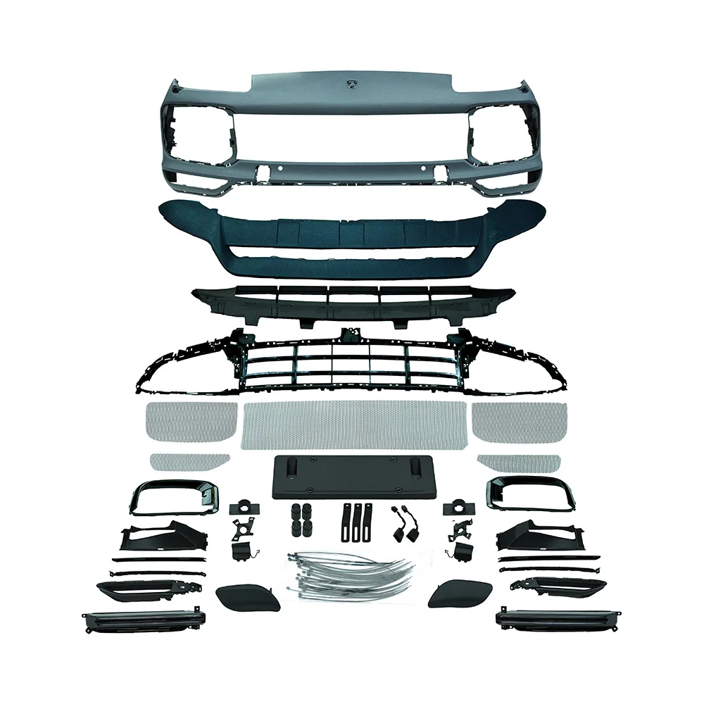 

KM for Cayenne 2007-2010 Turbo Style Front Bumper Facelift Bodykit Upgrade 2018-2023 Year 957 for 9Y0.1 Car Bumpers