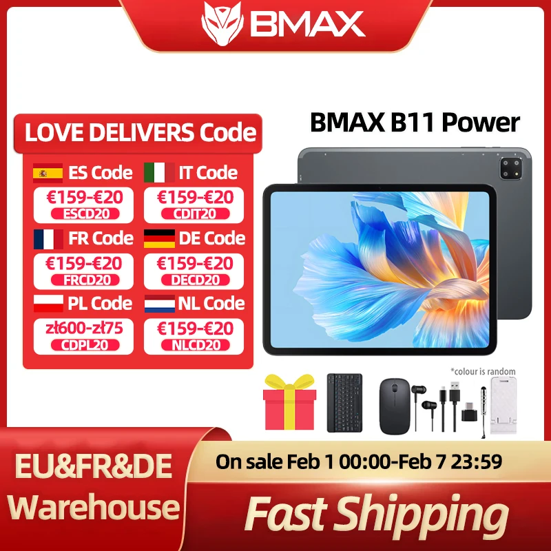 BMAX I12 Power Android 15 Tablet 11.4