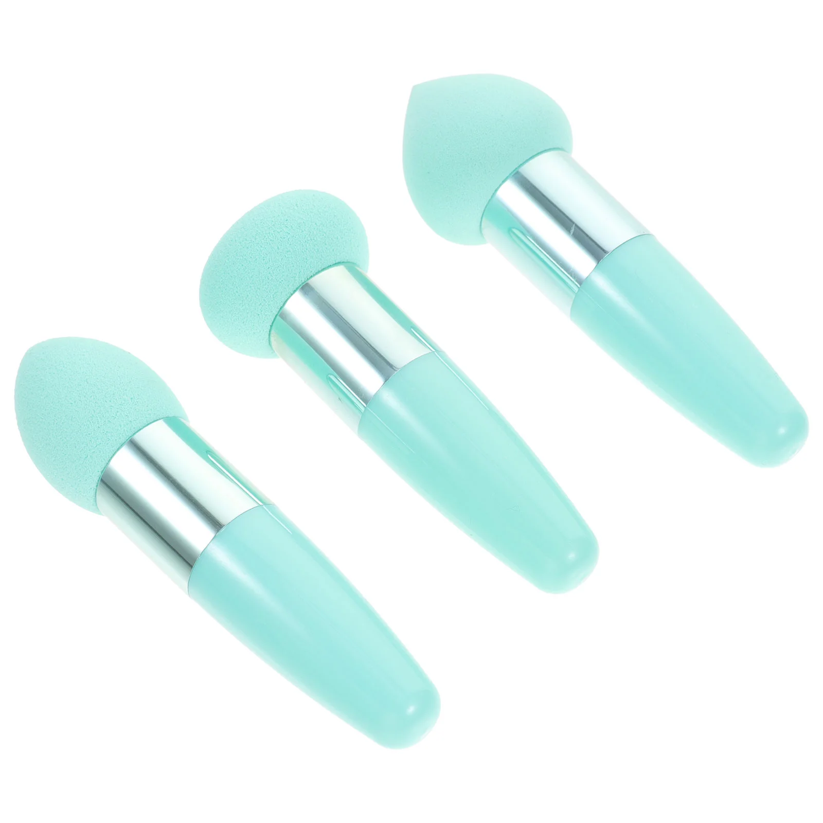 3 Pcs Toiletry Bag Little Mushroom Makeup Pen Beauty Tool Sponge Brush Accessories Supple Travel