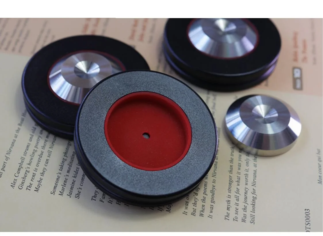 8PCS/LOT 53mm Amplifier Speaker Spike Base Pad Anti-shock Absorber Isolation Stand Feet Base