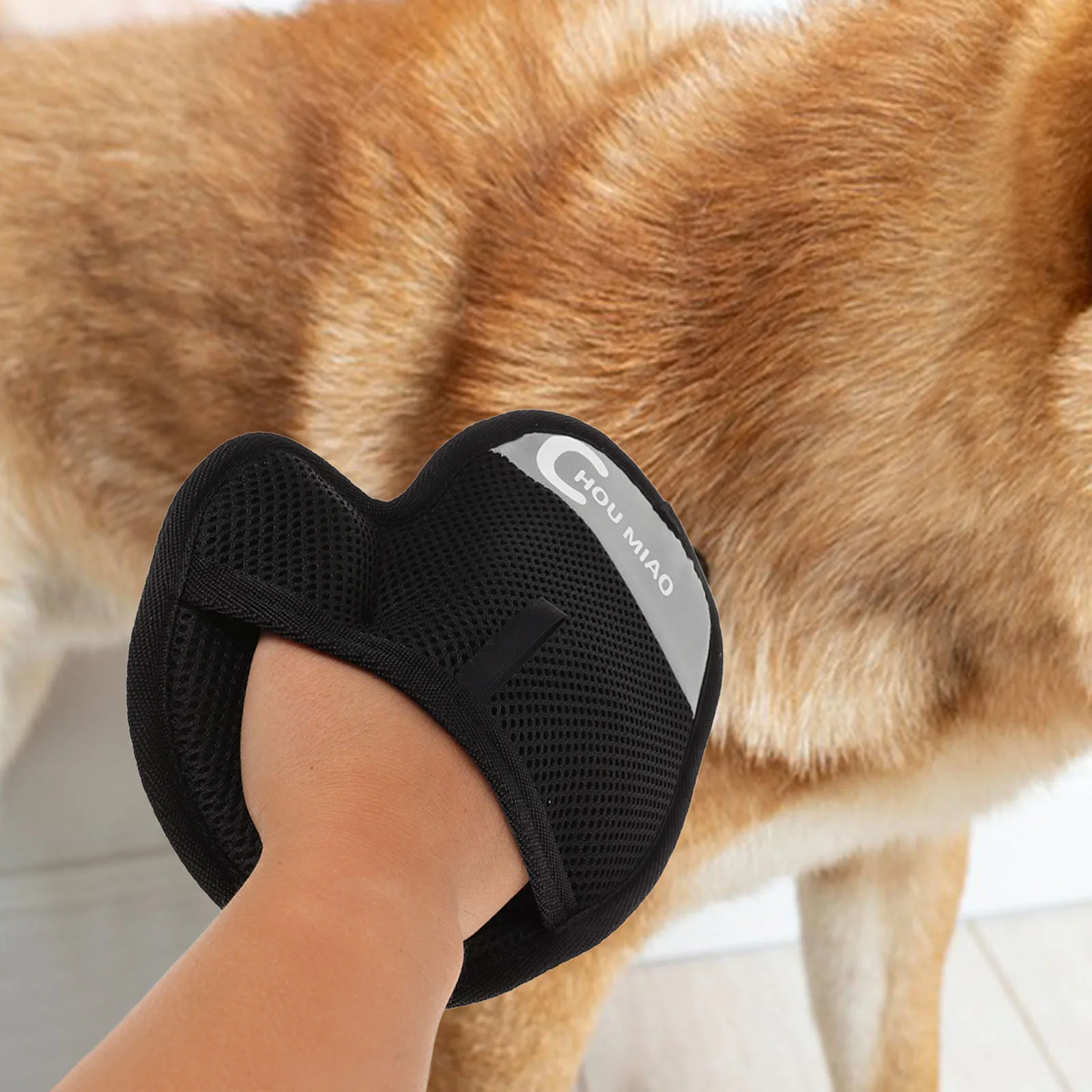 

2Pcs Pet Grooming Gloves Double-Sided Silicone Hair Removal Mitt Electrostatic Static Removal Reusable Shedding Tool for Dogs