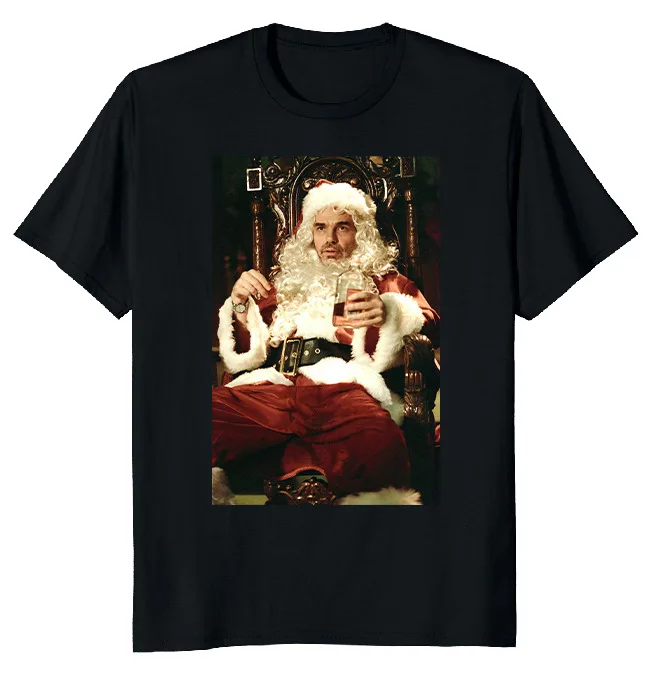 NEW LIMITED Billy Thornton Santa Funny Novelty T-Shirt M-3XL Fast Shipping