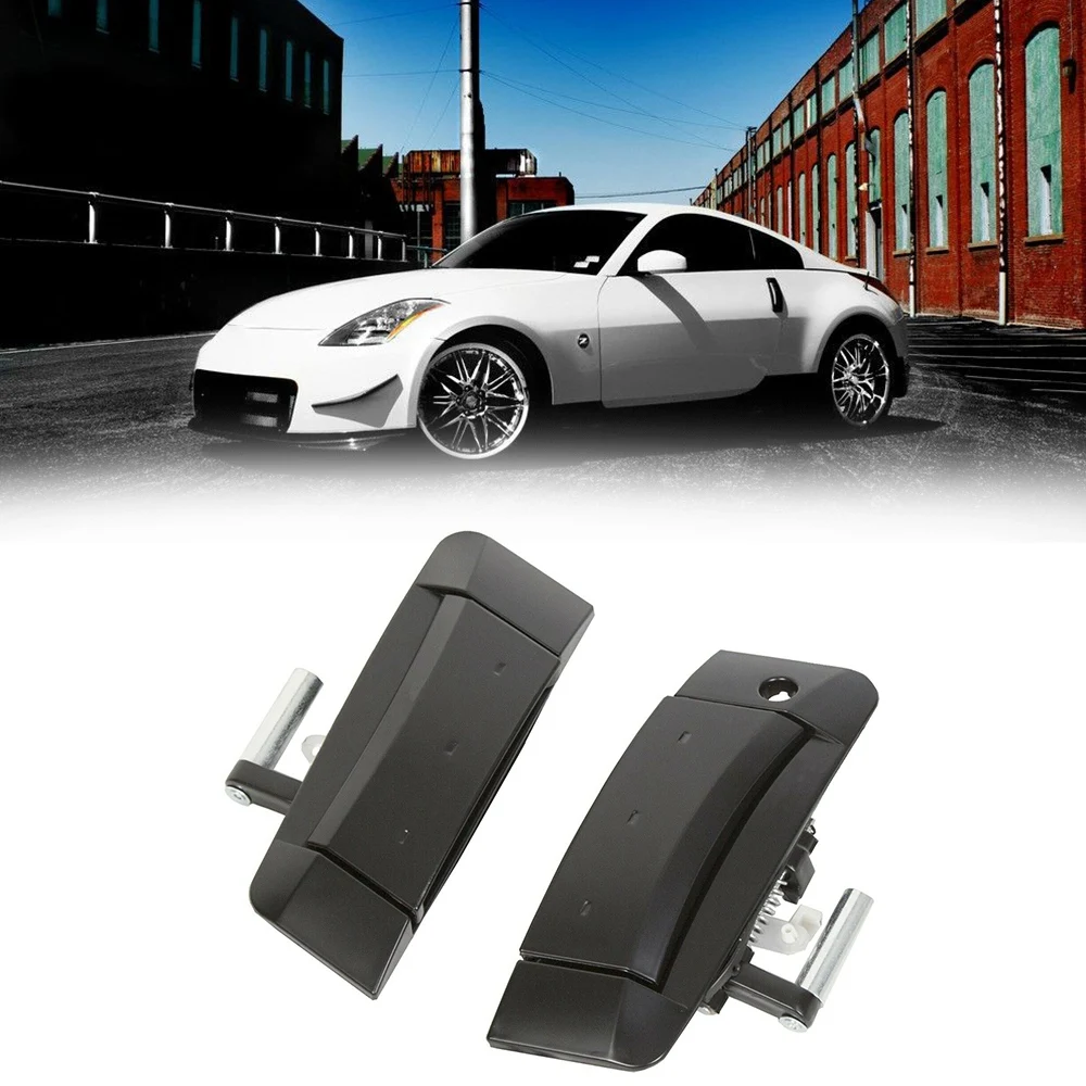 Car Left & Right Outside Exterior Black Door Handle for Nissan 350Z 2003-2009 80607-CD41E 80607-CD41D