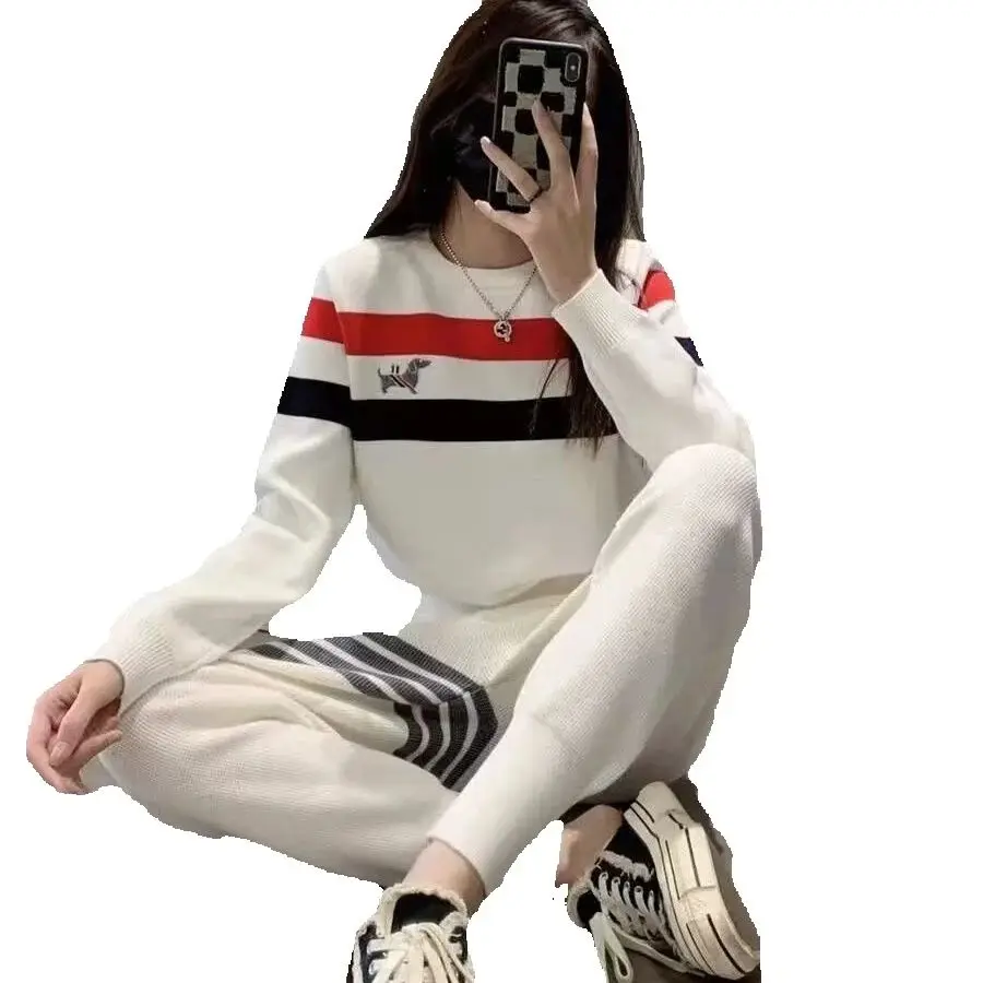 

Authentic Golf Pants Anew Women Golf Wear Autumn Winter 2024 Luxury Brand Golf Suits Ice Silk Knit Cardigan Women Golf Clothes