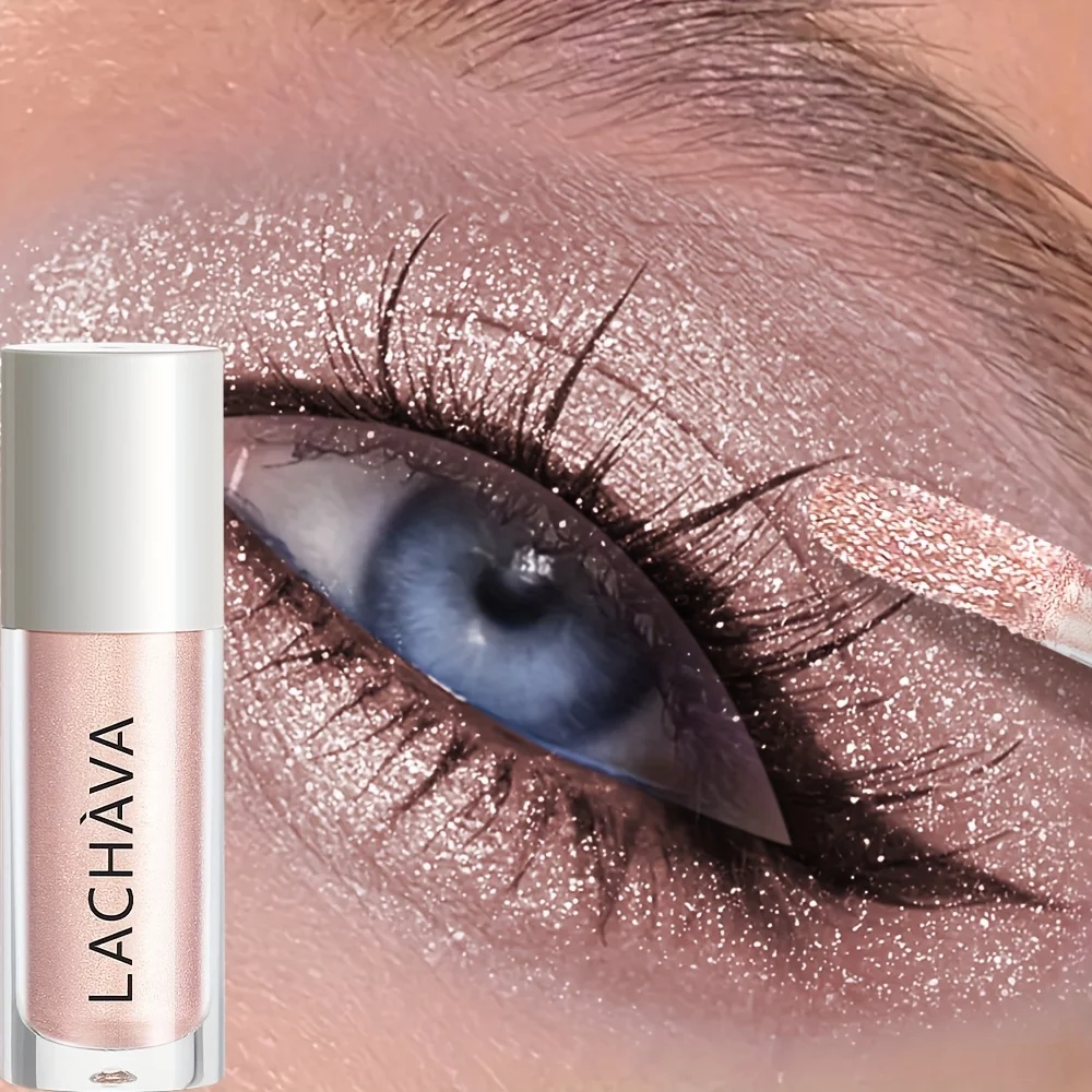 Wodoodporny płynny cień do powiek z brokatem, ultracienki, delikatny połysk, długotrwały, odporny na rozmazywanie, odporny na pot makijaż oczu