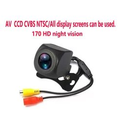 HD reversing camera ntsc cvbs ccd waterproof night vision 170-degree reversing image full-color video