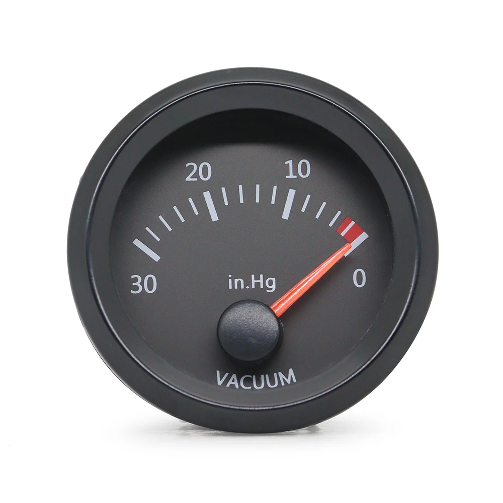 52MM Gauge 12V Water Temp Olietemperatuurmeter Oliedruk Brandstof Voltmeter Lucht Brandstofverhouding Boost Uitlaat Temp Meter Zwart Gezicht Gauge