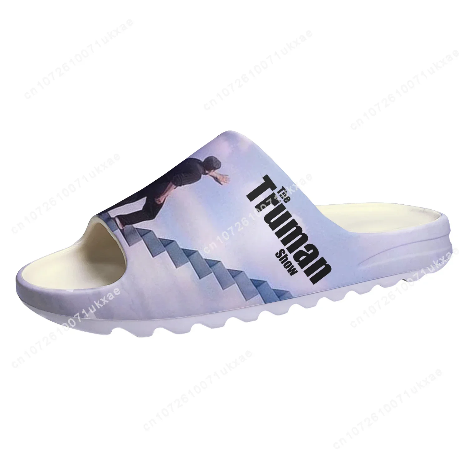 truman show Soft Sole Sllipers Home Clogs Jim Carrey Step On Water Shoes Mens Womens Teenager Step in Customized Sandals