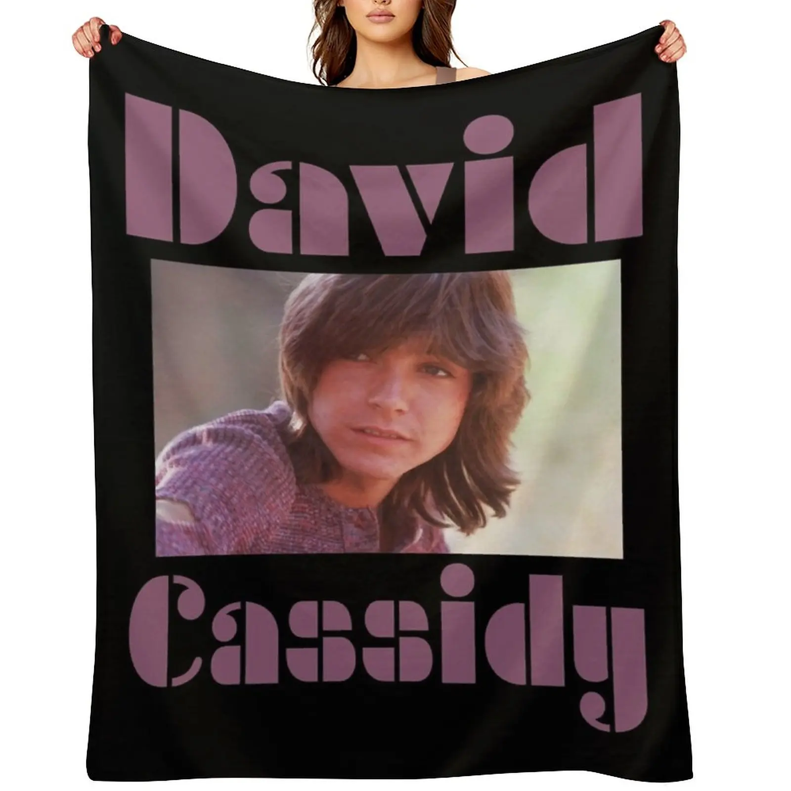 

David Cassidy Throw Blanket for winter Bed Fashionable Luxury Designer For Sofa Thin Blankets