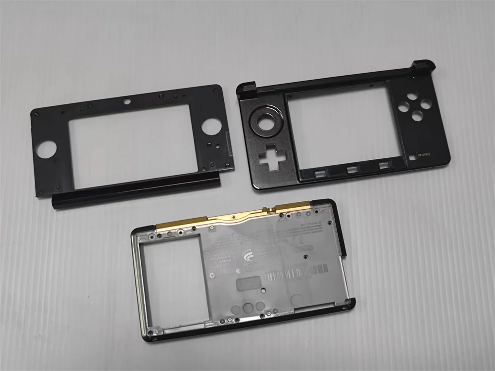 Original nuevo para consola pequeña 3ds, funda BCD, juego de marco de plástico de 3 uds.