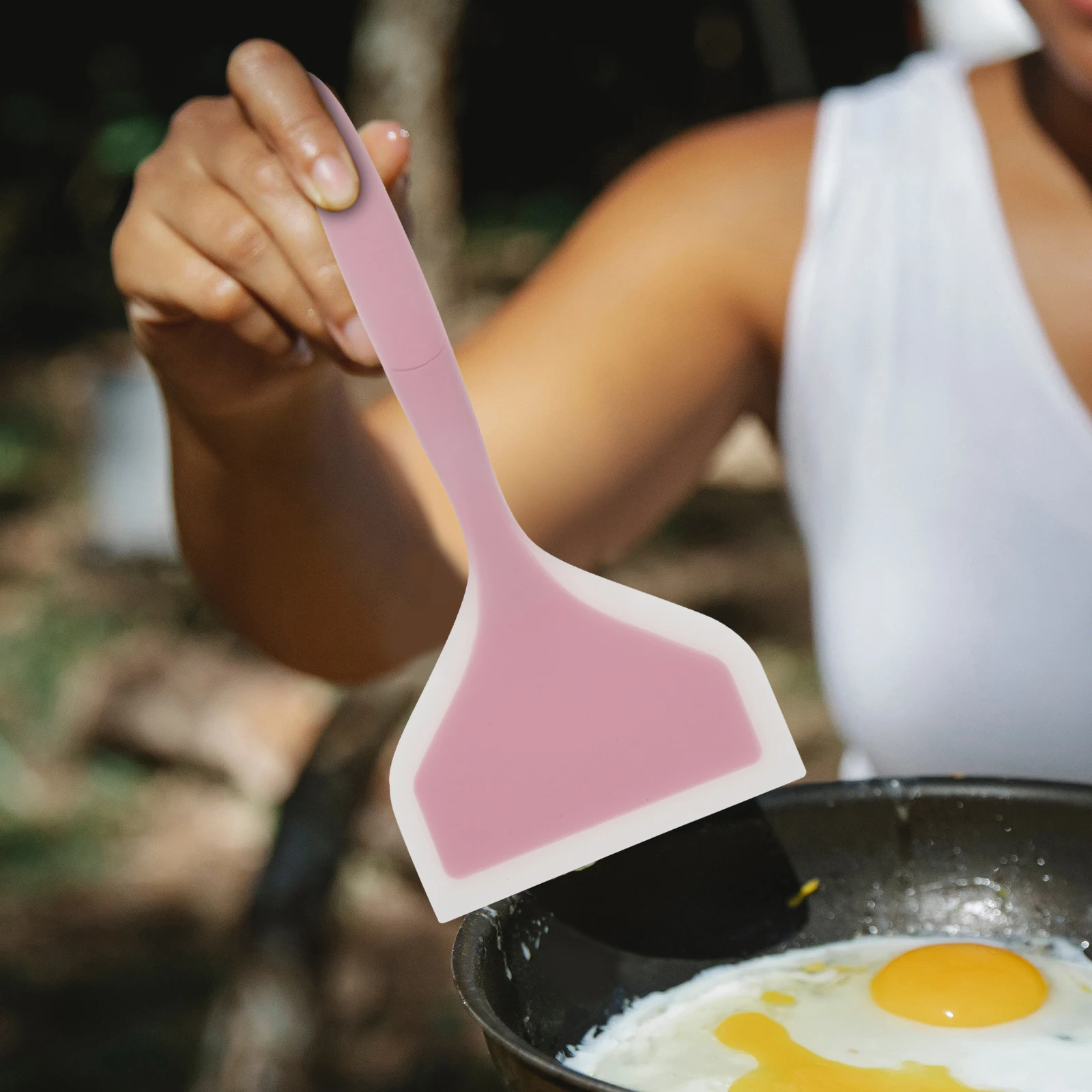 

Silicone Frying Spatula Heat Resistant Large Pot Kitchen Wok Utensils Reusable Non Stick Cooking Tools Houseware