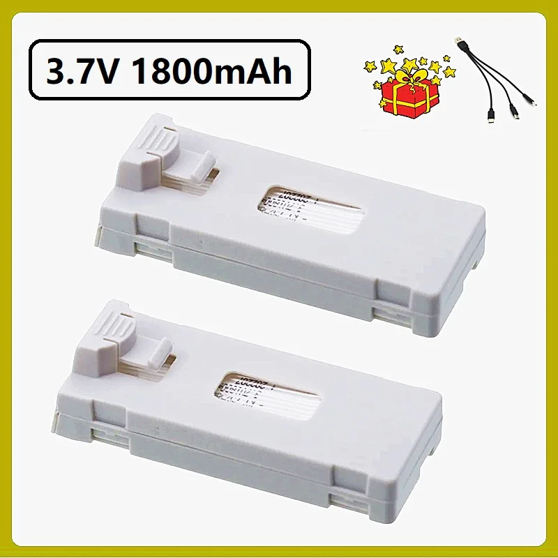 

RC Drone Battery For E88 E99 E88PRO Ls-E525 E99PRO P1 P8 Drone Battery 3.7V 1800Mah Quadcopter Helicopter Mini Uav Drone Battery