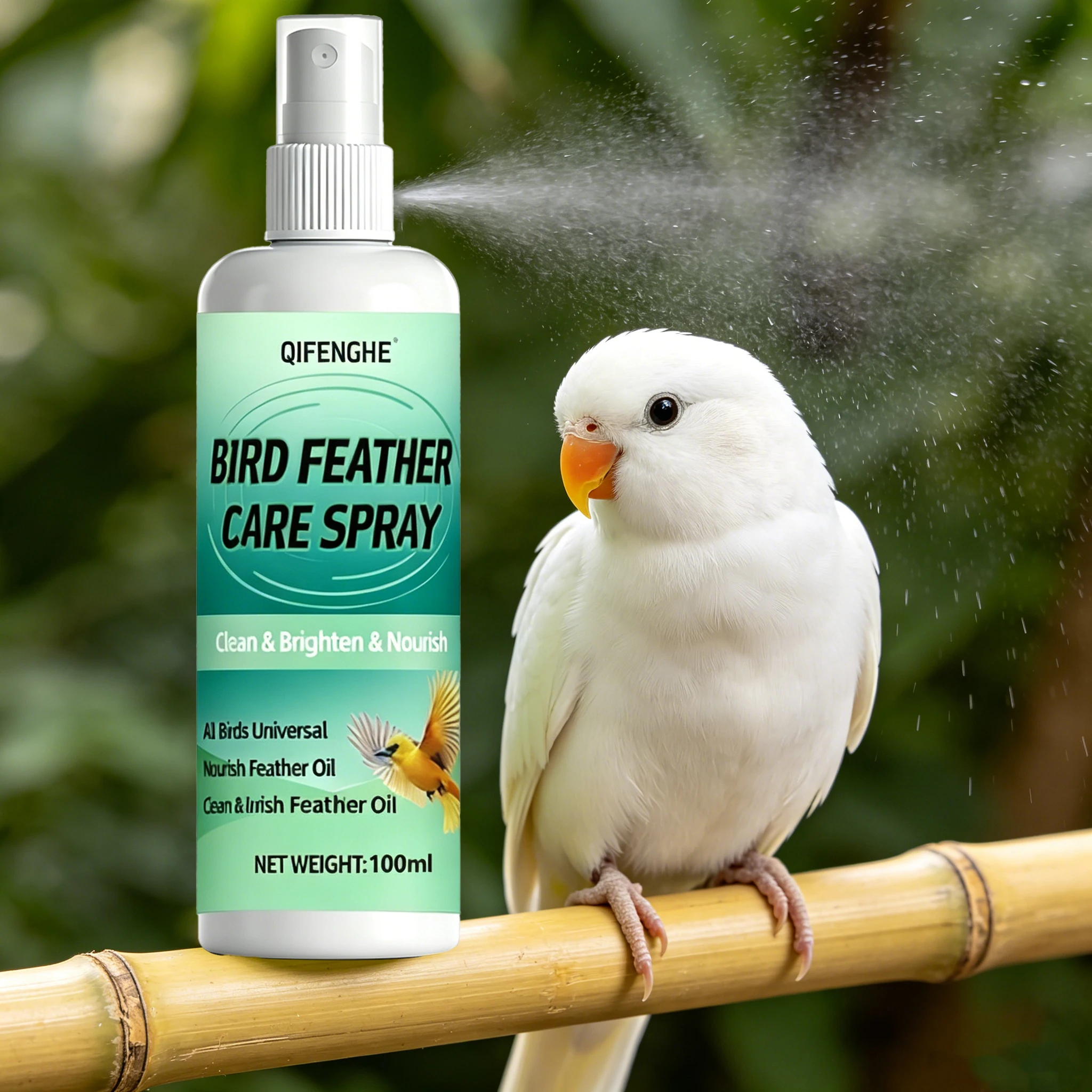 Vogelfederpflegespray, sanfte Formel reinigt, hellt auf und pflegt Federn für alle Vögel. – Detail 6