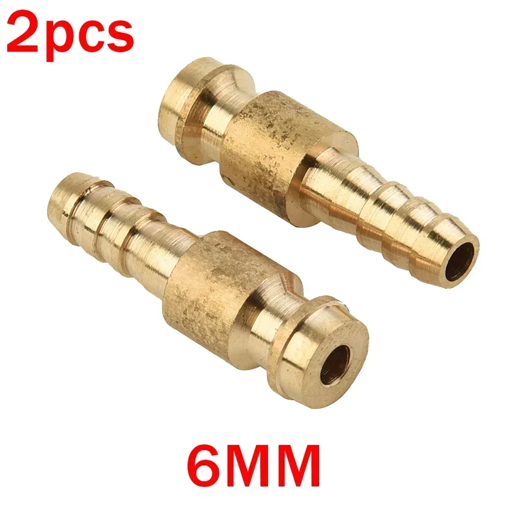 2pcs 6mm 8mm 10mm Gas Water Male Adapter Quick Connector For TIG Welding Torch Intake Metal Connectors Tips TIG Welding Parts