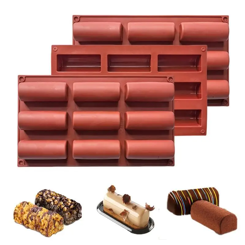 Food Grade Silicone Cylinder Baking Mold Non Stick Heat Resistant Baking Tool