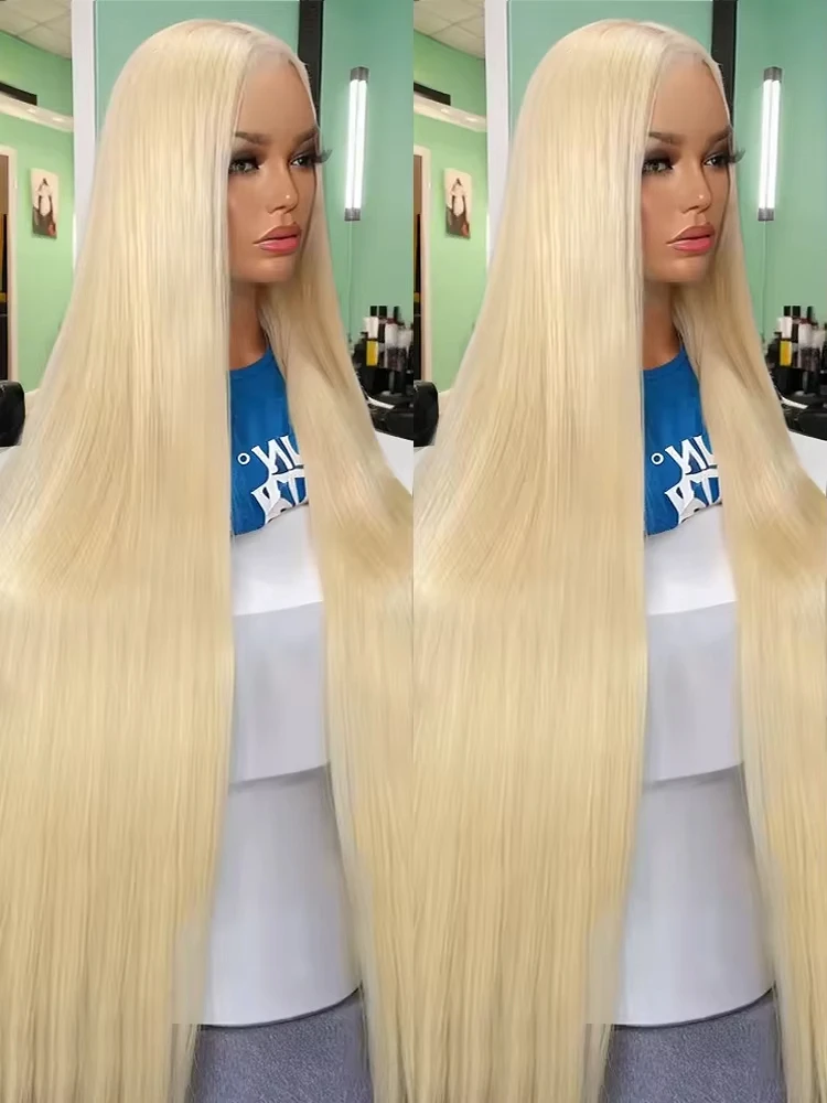 250 Densità 40 Pollici 613 Bionda Parrucca Anteriore Del Merletto Dei Capelli Umani 13X6 Hd Parrucca Frontale Del Merletto Dritto Parrucche Anteriori Del Merletto Dei Capelli Umani Per Le Donne