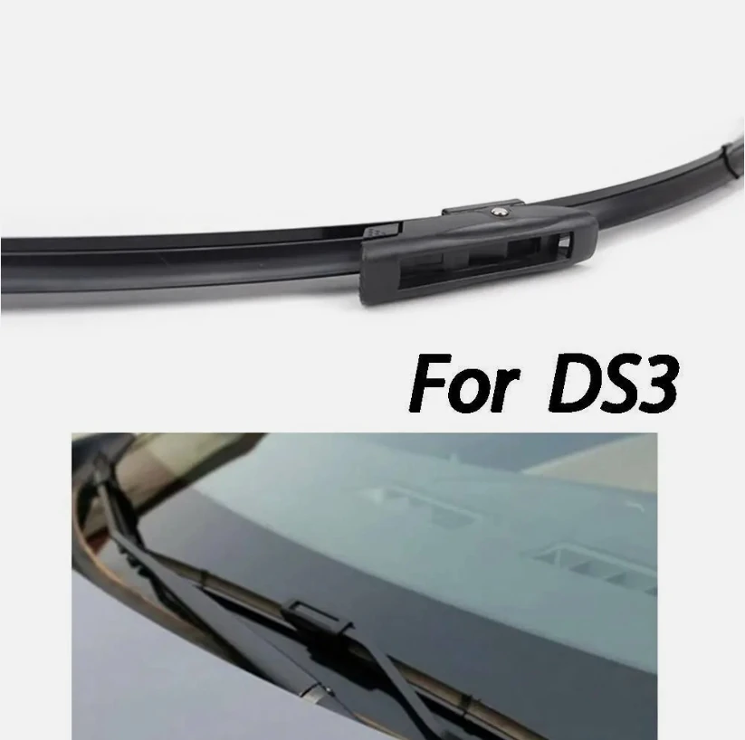 For Citroen DS3 DS 3 2009-2016 Car Front Rear Wiper Blades Soft Rubber Windscreen Wipers Auto Windshield 24\